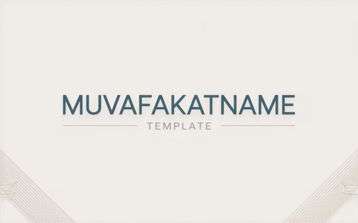free Muvafakatname template