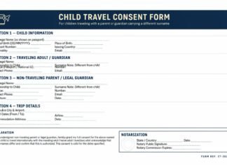 Different Surname Child Travel Consent: Documents to Carry different surname child travel consent